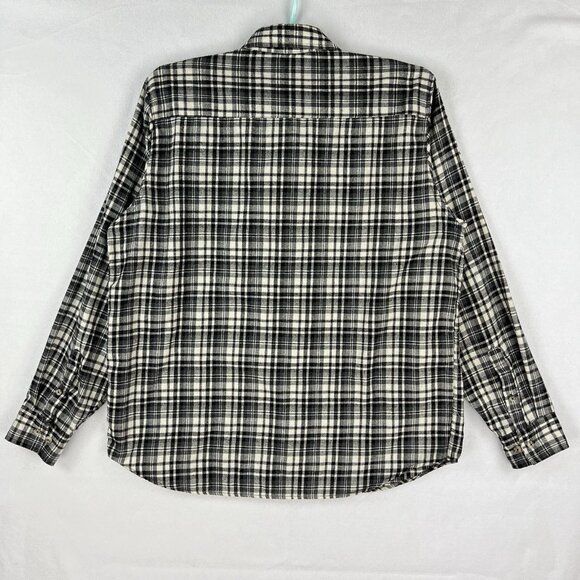 Mountain Ridge Explore Life Men's Long Sleeve Black White Plaid Shirt XL Buttons - Picture 2 of 10